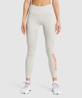 Dámské Legíny Gymshark Tréninková Grafická Šedé | CZ 4022YXF